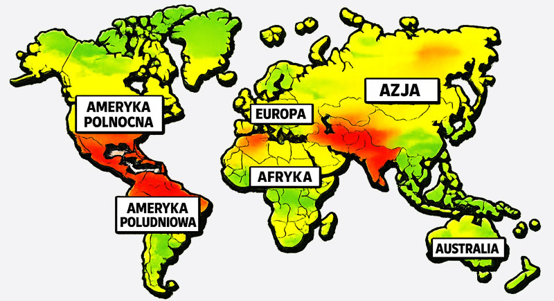 Mapa swiata