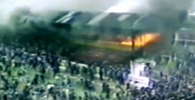 Wielki pożar na stadionie Bradford City FC