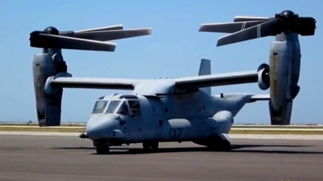 Futurystyczny helikopter Bell Boeing V 22 Osprey